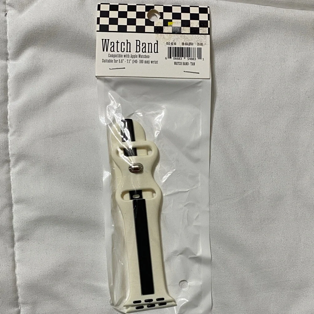Black and White Watch Band
